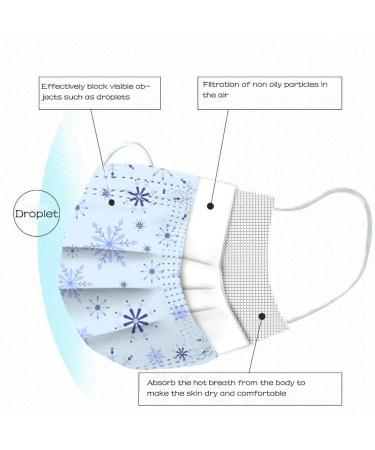 AMDOLE 10-Piece Christmas Face Masks - Breathable & Stylish Disposable Mouth Protection with Festive Patterns - Buy Online on GoSupps.com