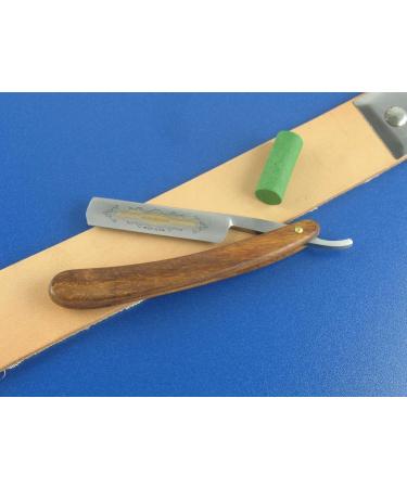 Razor Set - EXTRA ROBUST Leather Strop with Gold Etching 5.8 + Paste | Premium Solingen Quality for Ultimate Shaving Experience - Buy Online on GoSupps.com