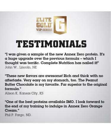 Buy Elite Gold VIP Series Annex Zero Whey Protein Powder - Chocolate & Peanut Butter 2lb Tub | High BCAAs & Amino Acids for Optimal Performance - International Shipping Available - Buy Online on GoSupps.com