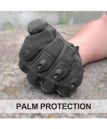 Firschoie Tactical Gloves - Military & Motorcycle Gloves with Hard Ankle Protection & Touchscreen - Ideal for Jungle Exploration & Trekking (Black M) - Buy Online on GoSupps.com