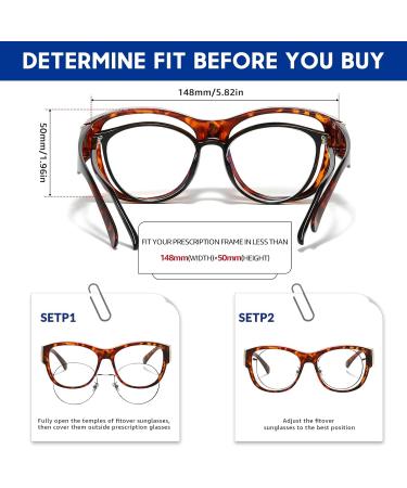 Xfeel Anti Blue Light Glasses - Fit Over Prescription Tortoise Frame for Computer Reading TV Phone & Gaming - Buy Online on GoSupps.com