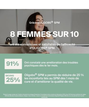 Oligobs SPM Compl ment Naturel Pr menstruel | Safran Magn sium Zinc Vitamine B6 | Humeur Fatigue Jambes Lourdes | Sans Hormones | 30 Comprim s | Fabriqu en France - Buy Online on GoSupps.com