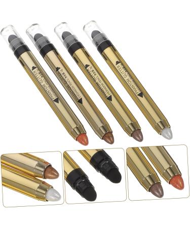 MUSISALY 4pcs Highlighter Eyeshadow Pencil Glitter Eye Shadow Metallic Eyeshadow Girl Makeup Supplies Plastic - Buy Online on GoSupps.com