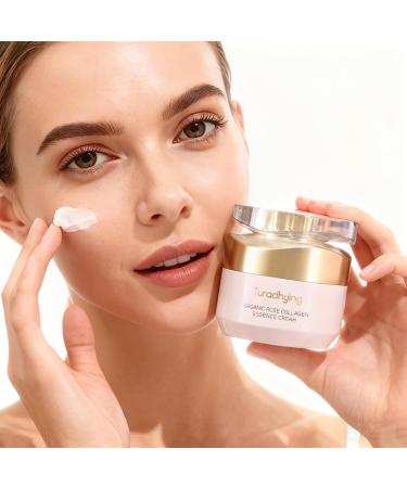 Organic Rose Collagen Firming Cream for Women - Hydrating Anti-Wrinkle Body Cream with Hyaluronic Acid & Shea Butter Skin Tightening & Smoothing Moisturizer for Dry Rough Skin Daily/Overnight Use - Buy Online on GoSupps.com