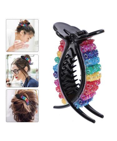 Beaupretty Rhinestone Hair Claw Clips - 2 Pcs Nonslip Banana Jaw Clips for Women and Girls - Buy Online on GoSupps.com
