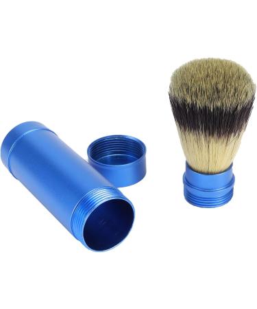 Cerlingwee Blue Shaving Brush - Ergonomic High Water Retention & Portable Travel Shaving Brush for Men & Kids - Aluminum Design for Easy Storage - Buy Online on GoSupps.com
