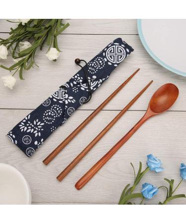 Coffee Spoon Kit Portable Wood Tableware Set Eco-Friendly Wood Tableware Tableware Set for Outdoor Travel Kitchen Office Use Home Use - Buy Online on GoSupps.com