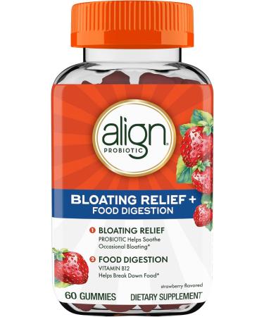 Align Probiotic Bloating Relief + Food Digestion Probiotics for Women and Men Probiotic Helps Soothe Occasional Bloating* With Vitamin B12 to Help Break Down Food into Cellular Energy* 60 Gummies 60 Count (Pack of 1) - Buy Online on GoSupps.com