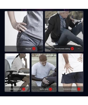 Heated Groin Support Bandage - Adjustable Compression Wrap for Hip, Thigh, and Sciatica Relief - Men & Women - Buy Online on GoSupps.com