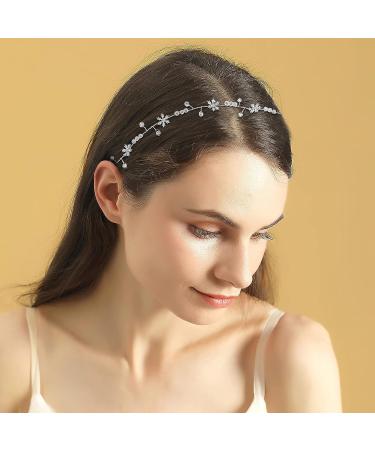 BOUNONT Silver Flower Girl Headpiece | Bridal Hair Accessory for Kids | First Communion Headband - Buy Online on GoSupps.com