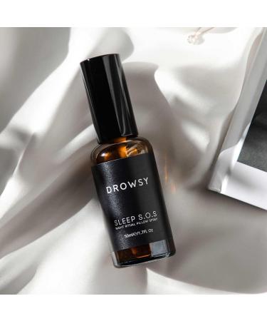 DROWSY SOS Sleep Pillow Spray - Instantly Elevate Your Sleep Experience Long Lasting & Effective Formula 6 Month Supply - Natural Vegan Ingredients 50ml / 1.7 Fl. Oz - Buy Online on GoSupps.com