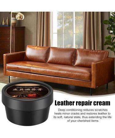  Generisch Leather cream - Conditioner and restorer - Leather restoration cream - Natural moisturizing cream for sofas car seats and bags - Non-toxic leather care balm - Buy Online on GoSupps.com