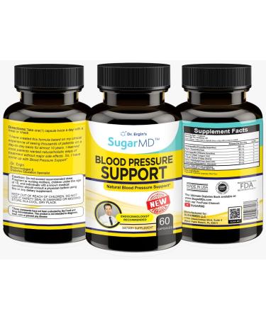 SugarMD Dr. Ergin's Advanced Natural Blood Pressure Supplement - 60 Capsules - Buy Online on GoSupps.com