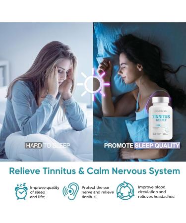 solodate lab Tinnitus Relief for Ringing Ears 1200MG - 120 Vegetarian Softgels - Buy Online on GoSupps.com