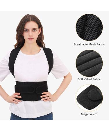 Posture Corrector for Women and Men - Back Brace for Lumbar Support and Pain Relief - Improve Posture and Shoulder Support - Large Size - Buy Online on GoSupps.com