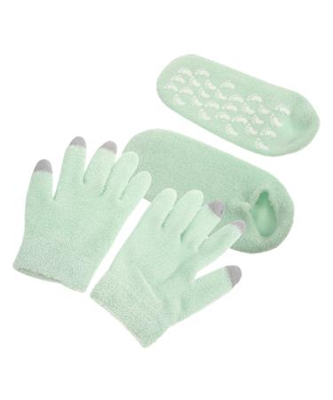 FRCOLOR 1 Set Moisturizing Gloves for Hand Moisturizing Gel Gloves Hand Moisturizer Gloves Hand Protection Gel Socks Womens Gloves Moisturizing Socks Women Foot Mask Yarn Miss Spa