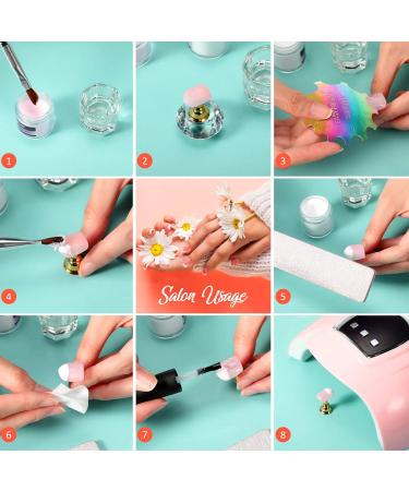 6 Pieces Stainless Steel French Nail Trimmer Set - Acrylic Nails Cutters with 5 Spare Blades & 2 Handles for Perfect Manicure - DIY Colorful Nail Art Tools - Buy Online on GoSupps.com