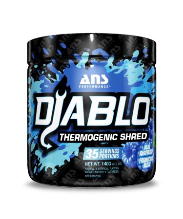 ANS Performance Diablo (35 Servings 4.9 oz) - Energy Powder for Elevated Strength & Stamina - With Added Kinetq Garcinia L Carnitine - Thermogenic Formula - Delicious Flavours (Blue Raspberry)