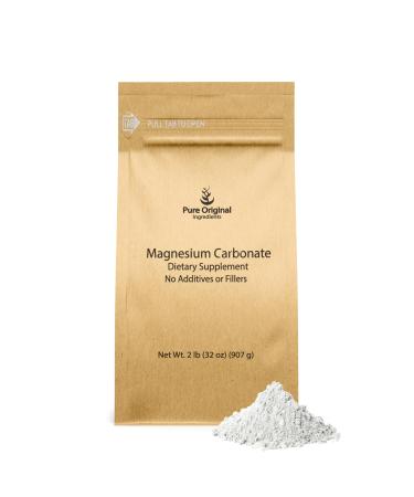 Pure Original Ingredients Magnesium Carbonate Magnesium Supplement Non-GMO Multi-Purpose (2 Pound) 32 Ounce (Pack of 1)