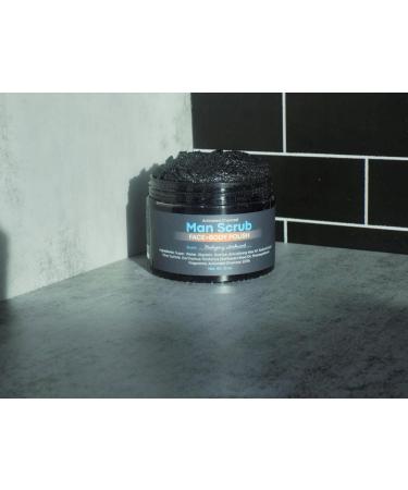 Joli Noir Men's Face Scrub - Exfoliating Charcoal Polish for Acne Detox & Smooth Skin - Face + Body Scrub - Buy Online on GoSupps.com