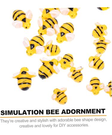 30pcs Simulation Bee Hair Barrettes Hair Clip 3d Resin Slices Resin Bee Ornament Ladybug Child Charm - Buy Online on GoSupps.com