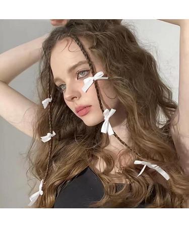 Muloo 6pieces Mini Bowknot Shape Hairpins Hot Girls Ribbon Bowknot Hair Clip Makeup Hair Clip for Woman Ponytail Hair Clip Beige - Buy Online on GoSupps.com