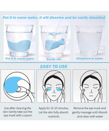 Hyaluronic Acid Collagen Eye Patches - 30 Pairs for Puffy Eyes, Dark Circles & Wrinkles - Buy Online on GoSupps.com