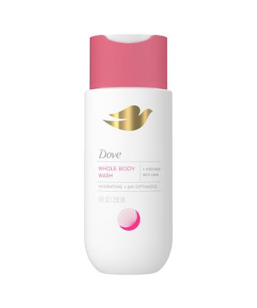 Dove Whole Body & Intimate Wash for Women - Gynecologist Tested Unscented Feminine Wash For Sensitive Skin 8 oz