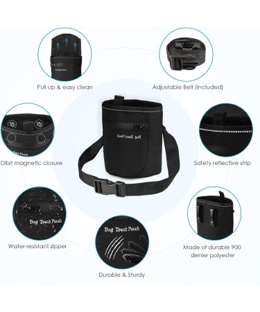 BriFit Dog Treats - Premium Dog Training Feed Bag Waterproof Snack Bags with Adjustable Belt & Magnetic Lock 17.5 x 13.6 x 8 cm - International Shipping - Buy Online on GoSupps.com