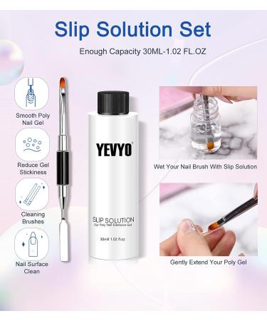 Poly Gel Nail Kit: 6 Colors, Nail Lamp, Extension Kit, Top Base Coat, Builder Tools - Ideal for Beginners - Buy Online on GoSupps.com