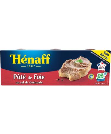 HENAFF Blue White Heart Liver P t 3 x 78 g - Pack of 8 - Buy Online on GoSupps.com