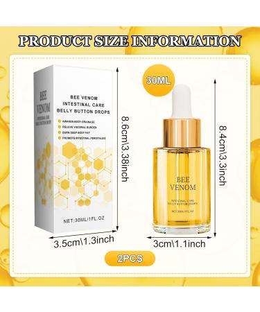 KERANEET Bee Venom Belly Button Drops 2 Pieces Bee Venom Drops Bee Venom Drops Bee Venom Belly Button Drops Bee Venom Belly Button Drops Bee Venom Intestinal Detox Belly Button Drops - Buy Online on GoSupps.com