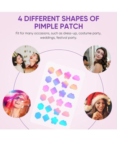 Senhorita 144Pcs Colorful Hydrocolloid Acne Patches with Green Algae Extract & Tea Tree Oil - Cover, Reduce Zits, Pimples, Blemishes - 144 Count - Buy Online on GoSupps.com