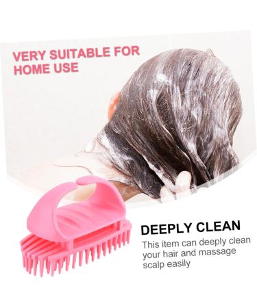 Iwowhero 2 Piece Hairbrush Set - ABS Scalp Washer & Massage Brush - Pink Shampoo Scalp Cleaner Device for Adults - 10.5x7x5.5cm - Buy Online on GoSupps.com