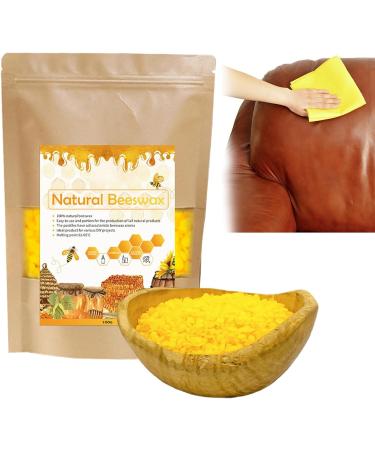 Shakven Yellow Beeswax Pellets - Yellow Polish Wax Natural Furniture Wax Pellets Furniture Polish and Cleaner Beeswax for Woodwork Sofa Tables Chairs Cabinets - Buy Online on GoSupps.com