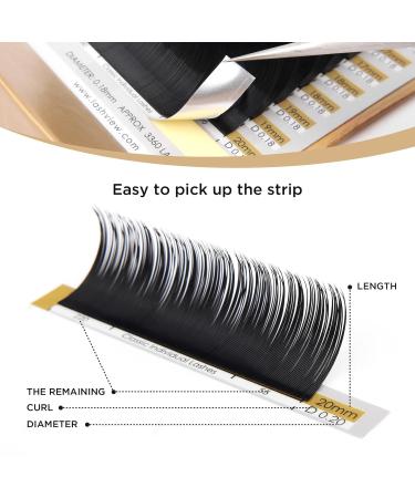 Lashview C-Bend 12mm 0.20 Strength Artificial Eyelash Extensions | Dense Natural Semi-Persistent | Professional Eye-Catching Applications - Buy Online on GoSupps.com