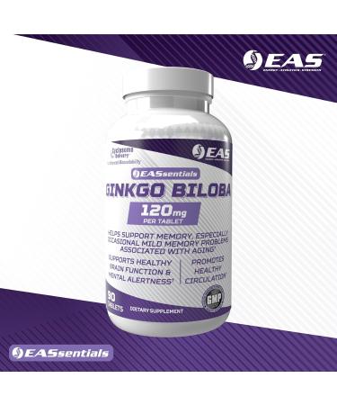 EAS Experimental and Applied Sciences Ginkgo Biloba 120mg | Supports Brain Function & Memory | High Levels of Flavonoids & Terpenoids | Better Absorption with Cyclosome Delivery | 90 Tablets - Buy Online on GoSupps.com
