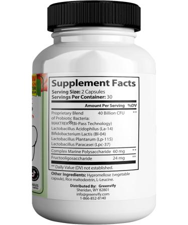 GREENVIFY DentamPro Max for Gums and Teeth Health & Fresh Breath - 40 Billion CFU Advanced Oral Probiotics for Mouth Bad Breath Capsule Supplement (1) - Buy Online on GoSupps.com