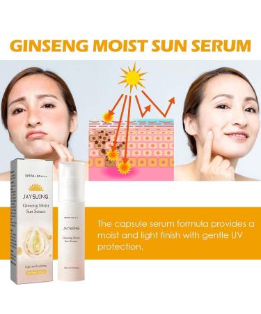 Ginseng Moisturizing Sun Serum | Sun Damage Protection With UV Rejuvenation | Hydrating & Nourishing Skin Repair | Non-Greasy Formula - Buy Online on GoSupps.com