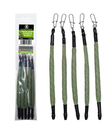 Rattle Snake Dragging Weights Snagless Sinkers for Dragging Trolling and Drifting. Rattles to Attract Catfish 4oz 5-Pack