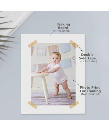 Somime 10 Pack 11x14 Uncut White Mats for Photos, Prints & Art - Acid Free Backing Boards for Frames - 10 Pack - Buy Online on GoSupps.com