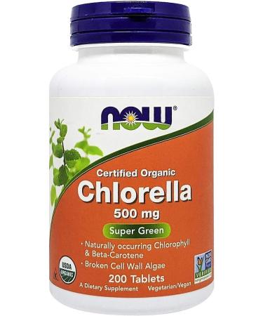500mg Chlorella Tablets - Natural Detox and Immune Support - 200 Count - Buy Online on GoSupps.com