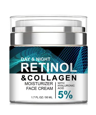 Collagen Retinol Hyaluronic Acid Cream Retinol and Collagen Face Cream Anti Againg Collagen Retinol Hyaluronic Acid Cream Retinol Moisturizer for Face Anti Wrinkle Retinol Night Cream for Women