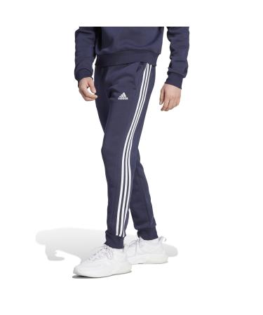 adidas Men's Pants Essentials Fleece 3-Stripes Tapered Cuff Joggers XL Legend Ink
