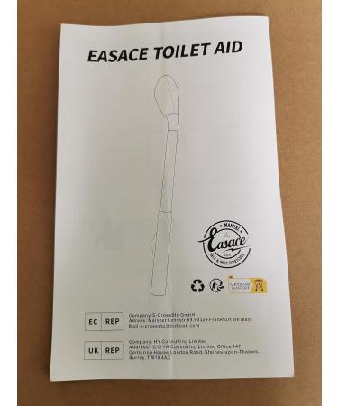 EASACE 17-Inch Long Reach Toilet Paper Aid | Butt Wiping Aid for Easy & Effective Bathroom Use - International Shipping Available - Buy Online on GoSupps.com