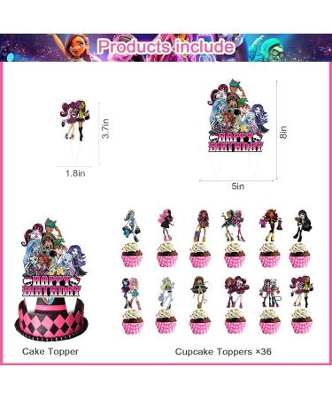 37PCS Cake Decoration Monster Girl Cake Toppers Themed Cake Decoration Cake Topper Themed Birthday Party Supplies for Boy Girl Cake Decoration - Buy Online on GoSupps.com