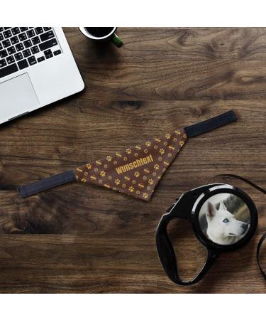 printplanet Dog Scarf - Customizable Name/Text - Stylish Logo Pattern - Size S - Buy Online on GoSupps.com