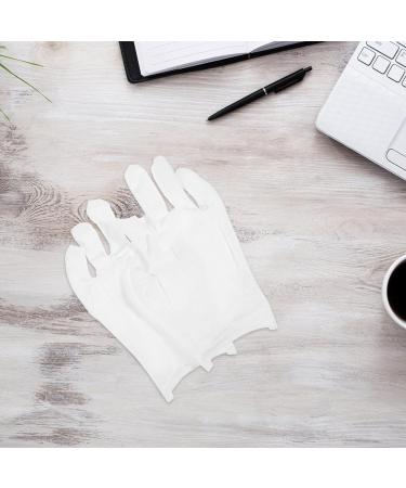 PATKAW Moisturizing Gloves Overnight 12 Pairs Fingerless Cotton Gloves for Dry Hands White Cotton Gloves for Men Women Washable Spa Cotton Inspection Gloves - Buy Online on GoSupps.com