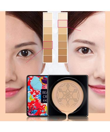 Mushroom Head Air Cushion BB Cream & CC Liquid Foundation - Moisturizing Concealer & Skin Primer for Bright Even Skin | Perfect for All Skin Types - Buy Online on GoSupps.com