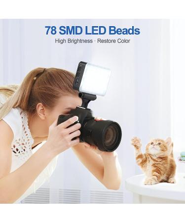 OMBAR Mini Camera Light Bi-Color LED Video Light - Rechargeable CRI95+ 2600-6000K Dimmable Panel Light for Camera/Photo/Video - Portable Conference Lighting - Buy Online on GoSupps.com